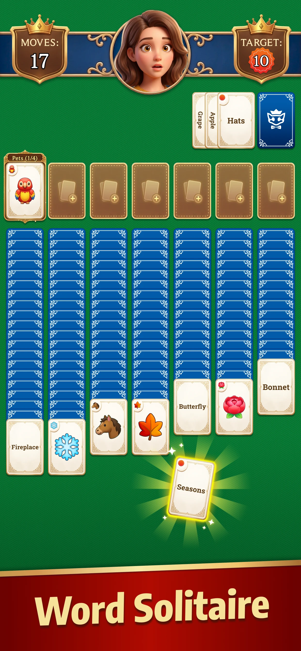 Solitaire Word: Card Puzzles screenshot