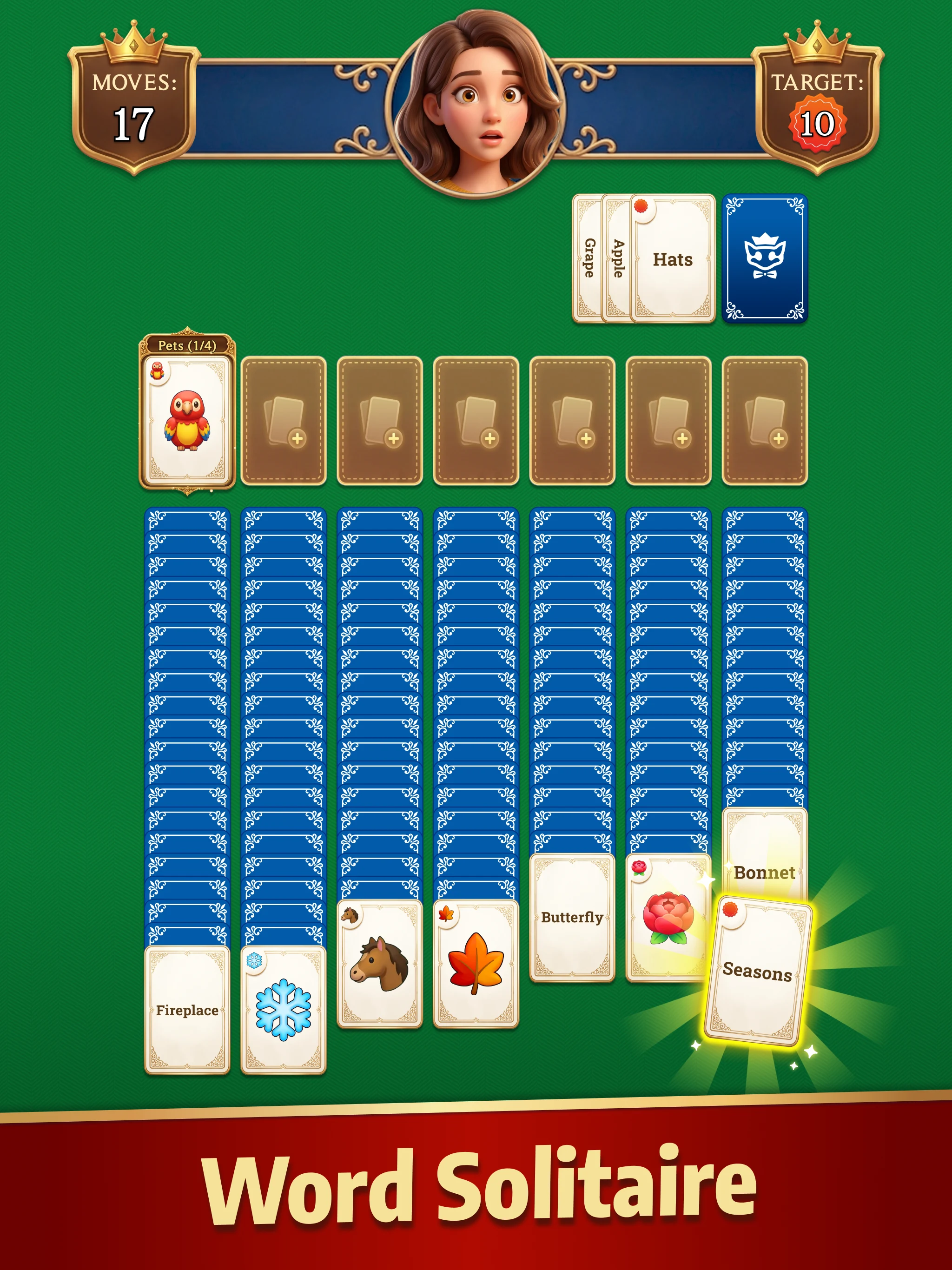 Solitaire Word: Card Puzzles screenshot